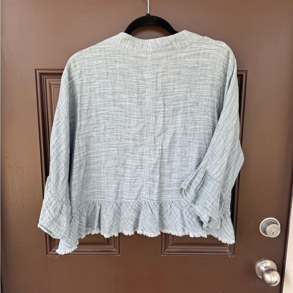STORIA Ruffle trim blouse - Picture 2 of 9